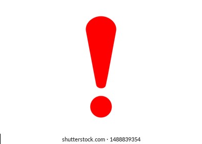 exclamation - caution icon vector design template on white background.