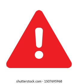 exclamation - caution icon vector design template