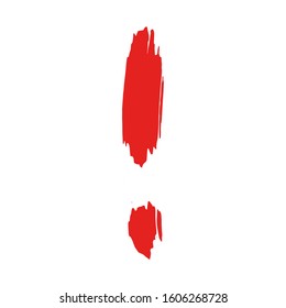 exclamation - caution icon vector design template. pencil exclamation mark. exclamation logo.  attention symbol. communication concept.