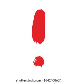 Exclamation - caution icon vector design template. Pencil exclamation mark. Exclamation logo.  Attention symbol. Communication concept.