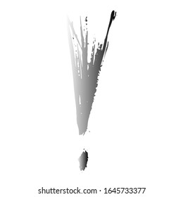 exclamation - caution icon vector design template. pencil exclamation mark. exclamation logo.  attention symbol. communication concept.