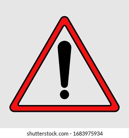 Exclamation. Caution icon vector design template on background web design 