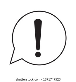 exclamation - caution icon vector design template. eps 10