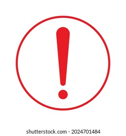 exclamation - caution icon vector design template on white background