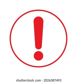 exclamation - caution icon vector design template on white background