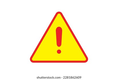 exclamation - caution icon vector design template