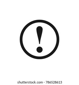 Exclamation Circle Icon Vector Template