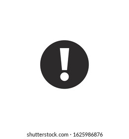 Exclamation circle mark vector icon on a white background