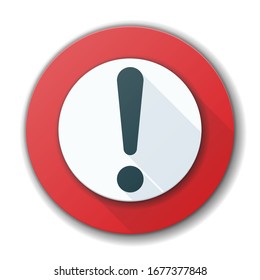 Exclamation Danger Alert sign label illustration