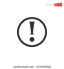 Exclamation Danger Icon Design Vector