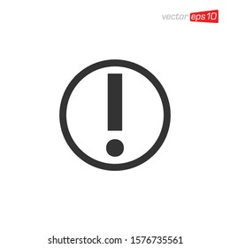 Exclamation Danger Icon Design Vector