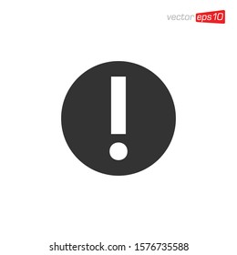 Exclamation Danger Icon Design Vector