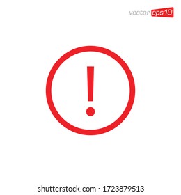 Exclamation Danger Icon Design Vector