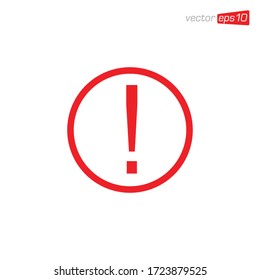 Exclamation Danger Icon Design Vector