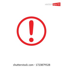 Exclamation Danger Icon Design Vector