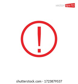 Exclamation Danger Icon Design Vector