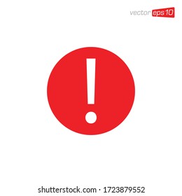 Vector de diseño de icono de peligro de exclamación