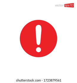 Exclamation Danger Icon Design Vector