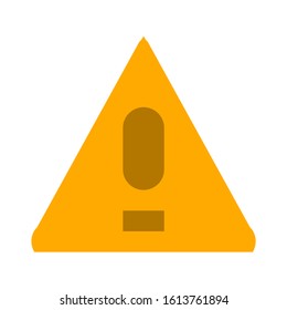 Exclamation danger icon. flat illustration of Exclamation danger vector icon for web