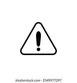 Exclamation danger icon logo design. attention sign and symbol. attention sign