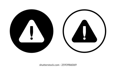 Exclamation danger icon logo design. attention sign and symbol. attention sign