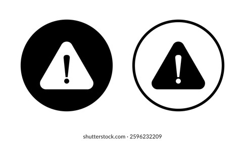 Exclamation danger icon logo design. attention sign and symbol. attention sign