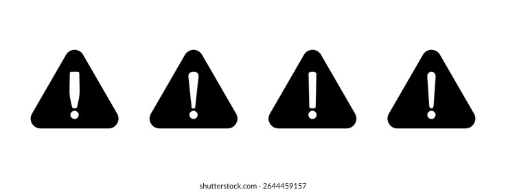 Ausrufezeichen Gefahr Symbol Logo-Design. Aufmerksamkeitszeichen und -symbol. Hinweisschild