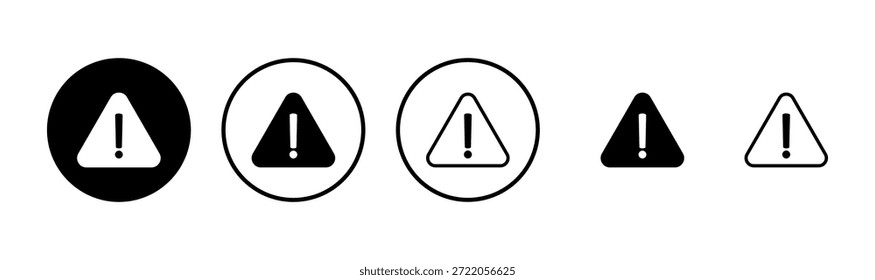 Exclamation danger icon logo design. attention sign and symbol. attention sign