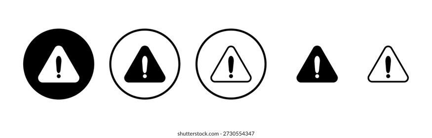 Exclamation danger icon logo design. attention sign and symbol. attention sign
