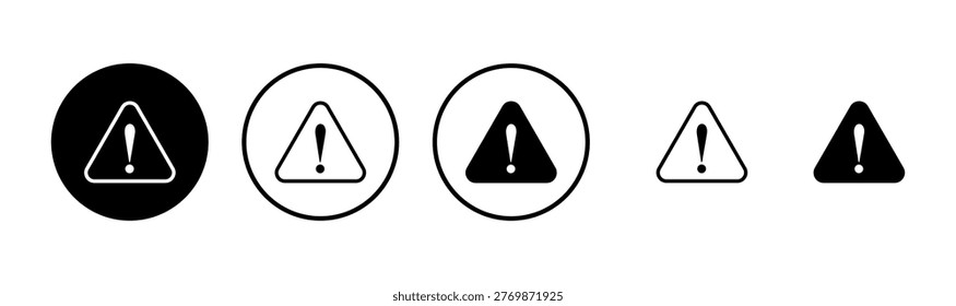 Exclamation danger icon logo design. attention sign and symbol. attention sign