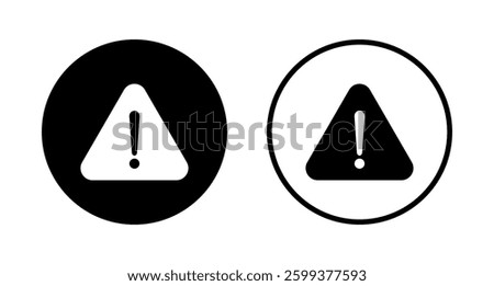 Exclamation danger icon logo design. attention sign and symbol. attention sign