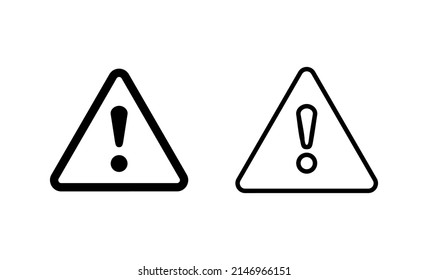 Symbol für Ausrufegefahr Aufmerksamkeitszeichen und Symbol. Gefahrenwarnzeichen