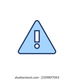 Vector de icono de peligro de exclamación. signo de atención y símbolo. signo de atención