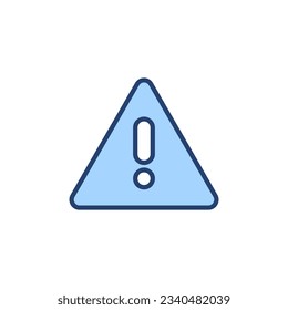 Vector de icono de peligro de exclamación. signo de atención y símbolo. signo de atención