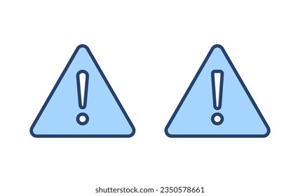 Exclamation danger icon vector. attention sign and symbol. attention sign