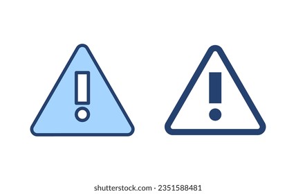 Exclamation danger icon vector. attention sign and symbol. attention sign