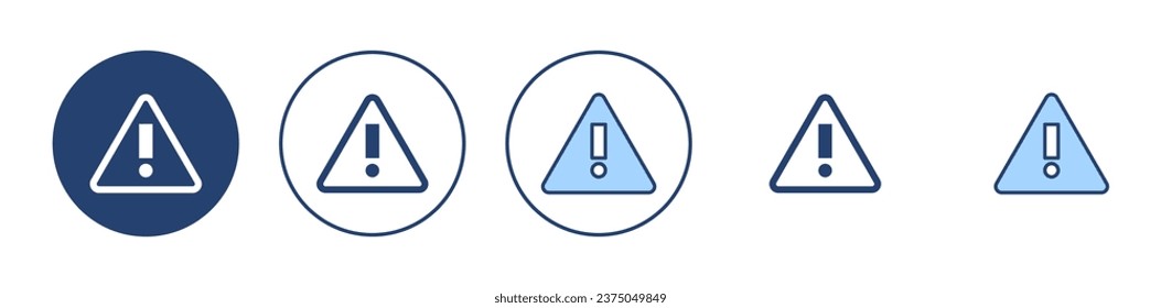 Vector de icono de peligro de exclamación. signo de atención y símbolo. signo de atención