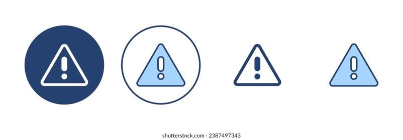 Exclamation danger icon vector. attention sign and symbol. attention sign