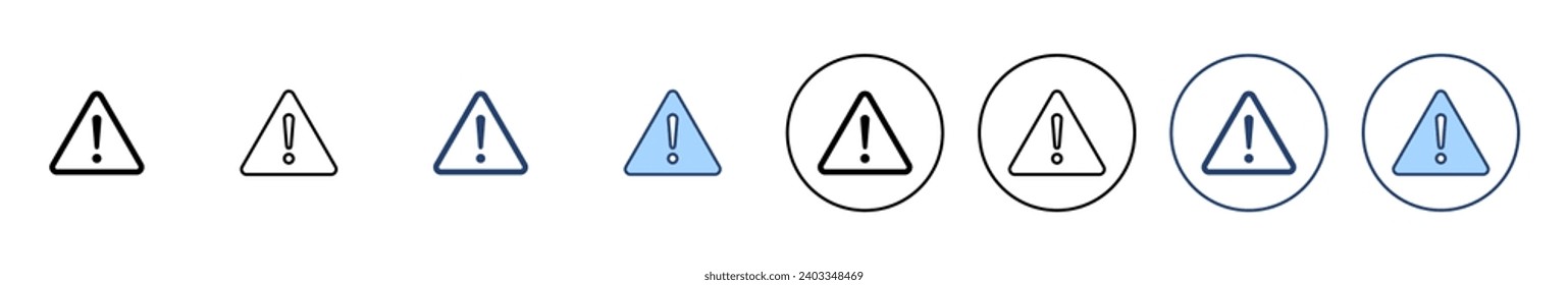 Symbol für Ausrufegefahr Aufmerksamkeitszeichen und Symbol. Aufmerksamkeitszeichen