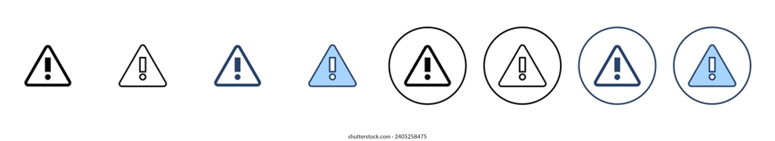 Exclamation danger icon vector. attention sign and symbol. attention sign