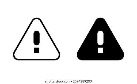 Exclamation danger icon vector. attention sign and symbol. attention sign