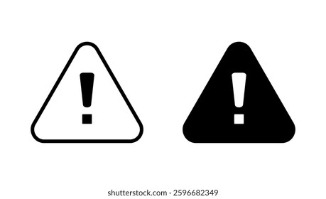 Exclamation danger icon vector. attention sign and symbol. attention sign