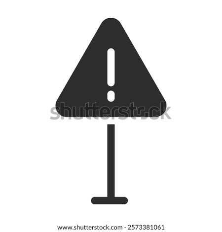 Exclamation danger icon web design in vector