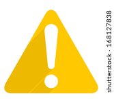 Exclamation danger sign