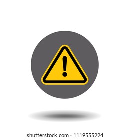 Exclamation danger sign