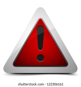 Exclamation danger sign