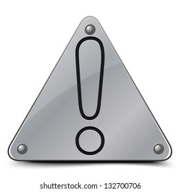 Exclamation danger sign