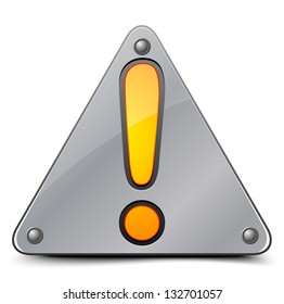 Exclamation danger sign