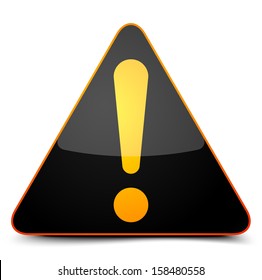 Exclamation danger sign