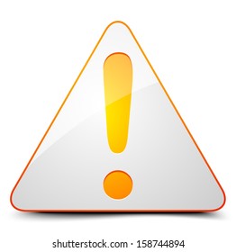 Exclamation danger sign